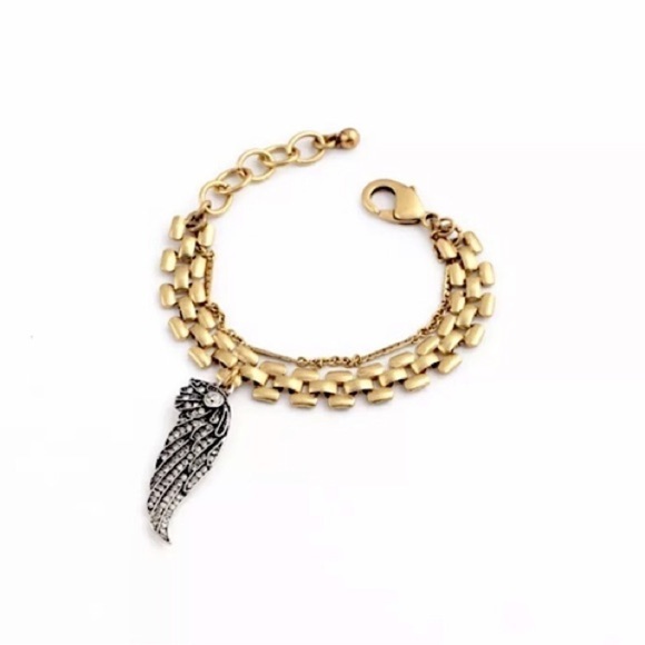 Angel Jewelry l Charm Bracelet l Statement Gold Bracelet - Picture 1 of 3